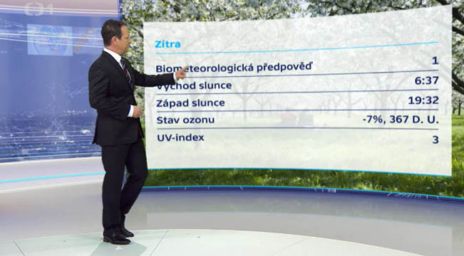 Předpověď počasí, reprofoto ČT / RadioTV.cz