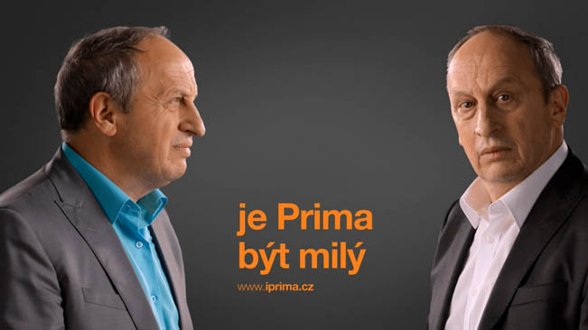 Jan Kraus v ukázce  vizuálu TV Prima z podzimu 2014