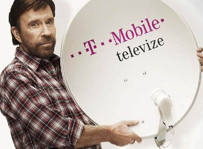Placenou televizi od společnosti T-Mobile v České republice propagoval i herec Chuck Norris. Archivní foto