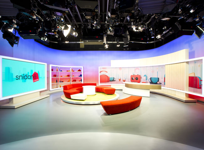 Nové multifunkční studio TV Nova, odkud se bude vysílat pořad Snídaně s Novou, foto: TV Nova