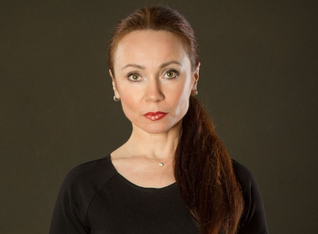 Pavlína Kafková v roli soudkyně Barbary, foto: TV Barrandov