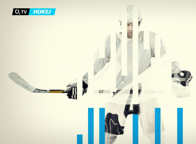 Vizuál připravovaného kanálu O2 TV Hokej