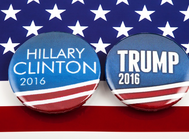 Kampaň Hillary a Trump, foto: Shutterstock.com