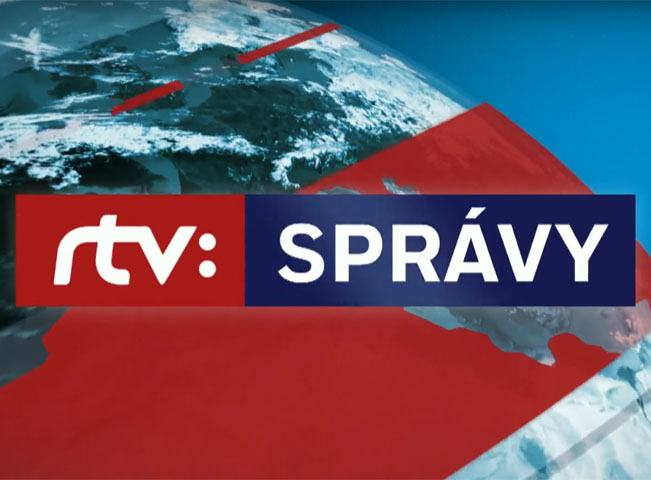 Hlavní logo zpravodajské relace RTVS. Obdobný styl mají i loga dalších zpravodajských relací. Zdroj: YouTube kanál RTVS