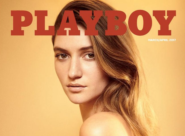 Playmate Elizabeth Elam na obálce nejnovějšího čísla amerického magazínu Playboy. Foto: worldofplayboy.com