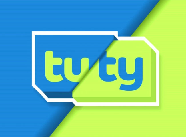 Logo TUTY TV v rámci testovacího vysílání v platformě Skylink