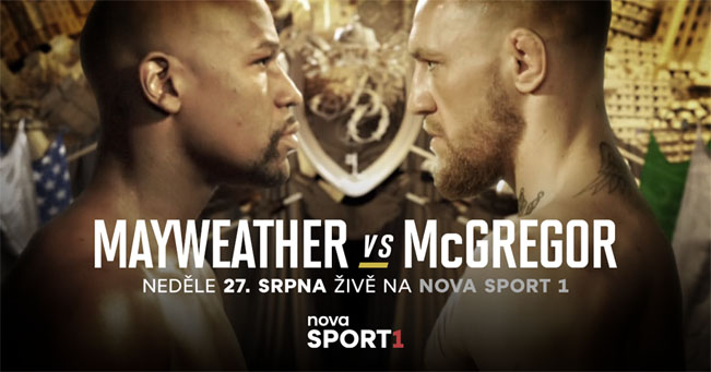 Zápas Mayweather - McGregor na Nova Sport 1. Zdroj foto: archiv TV Nova
