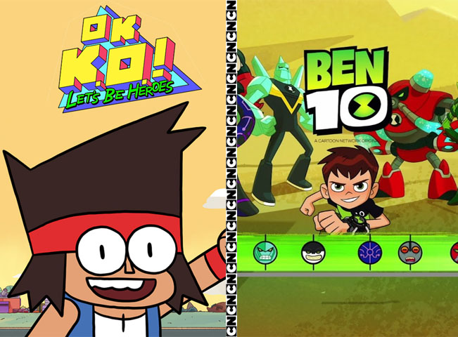 Cartoon Network v listopadu uvádí nový pořad K.O. OK! Prostě koukej a druhou řadu seriálu Ben 10. Koláž: RadioTV.cz