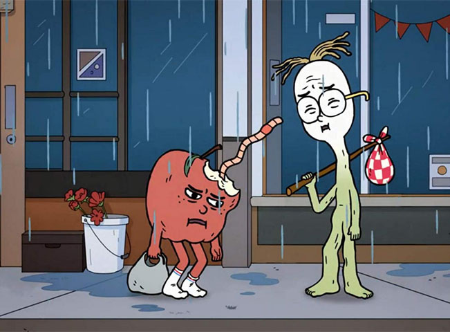 Jablko a Cibule. Obrázek poskytla agentura zastupující Cartoon Network na českém trhu