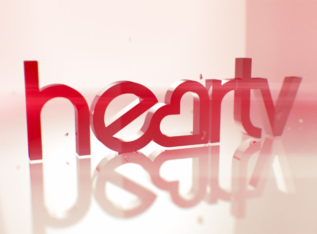 Logo bývalé televize Heart TV. Rozhlasová stanice Heart FM pokračuje