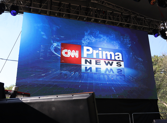Logo CNN Prima News představeno na tiskové konferenci k podzimnímu schématu. Foto: Martin Petera