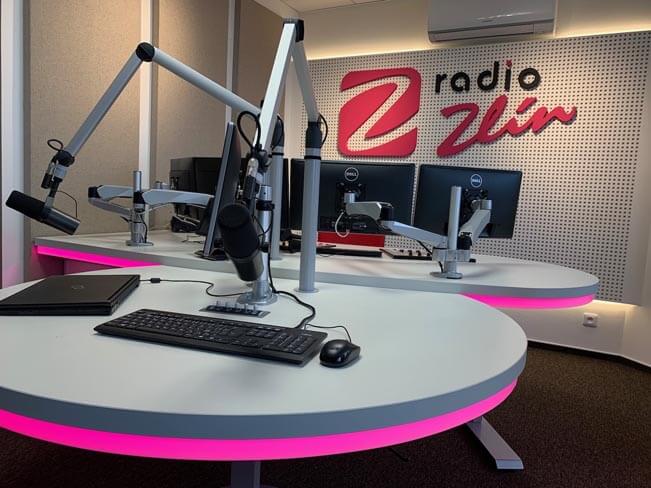 Nové studio Rádia Zlín. Foto: Rádio Zlín