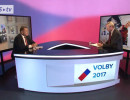 Jiří Paroubek byl hostem volebního studia iDnes.tv. Screenshot RadioTV.cz